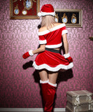 【日本即日発送】仮装 レディース セクシー サンタコスプレ サンタコス  4点セットYN1034