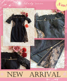 【4色新作入荷】【袖にフリル付き】匠手作り ミニドレス キャバドレス 谷間魅せ かわいい ゴージャス YN22-816