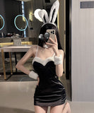 【3色】ハロウィンコスプレ かわいい 新作 ミニドレス キャバドレス 新作 バニーガール MY8-GR1115