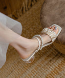 2色 ぺたんこ サンダル  新作 スリッパ かわいい ゴージャス 高見え MY5-XK002