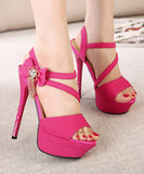 【15cmヒール】4色 ハイヒール 新作 リボン キラキラ MY5-ZJ006