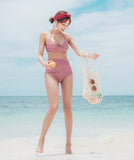 新色追加‼レベルアップ 爆売れ 再入荷 チェック柄 かわいい ビキニ 水着 タンキニ モノキニ YN7014-KDS1831