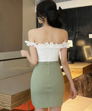 【3色】キャバドレス カワセクシー オフショルダー レース キャバクラ XH2-YM8726