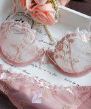 【３色・上下セット】レース 透け感 セクシー ブラ 下着 新作 かわいい MY9-XQ9126