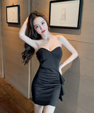 キャバドレス ミニドレス フリル 大人 かわいい セール 新作 MY2-MLS5494