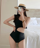 水着 モノキニ タンキニ 新作 フリル ワンショルダー MY7-AWY-6061