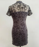 【2色】ミニドレス キャバドレス かわいい 花柄 レース 高級感 MY2-DY003