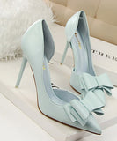 7色 大人かわいい リボン 高見え ゴージャス 結婚式 二次会 女子会 ハイヒール パンプス MY5-DS3168-2