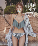 韓国 ビキニ かわいい フリル 水着 レディース MY7019