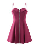 セクシーローカットウエストAラインスカートホルタースリムサスペンダースカートワンピースYM8549