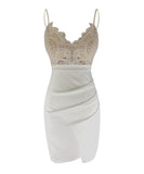 キャバドレス ミニドレス セクシー 刺繡 レース 指名up MY2-YM8556