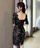 ドレス レース 新作 ミニドレス ゴージャス 結婚式 披露宴 MY2-YM8715