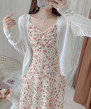 サンドレス ワンピース ドレス 新作 花柄 SNS映え 超人気 MY2-AMY3077