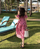 サンドレス ロングドレス 花柄 かわいい SNS映え MY2-YLS-GT238-9200