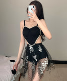 水着 刺繡 レース 海辺花火 可愛い ビキニXH7-SD22030