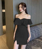 【3色】チューブトップ  キャバドレス ミニドレス 高見え   セクシー  着痩せ LT2-YM8700