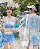 5COLOR 水着 レディース ビキニショートパンツ 大人 ママ用 二の腕 お尻 カバーアップ  XY-DS-028277