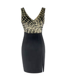 ミニドレス キャバドレス 刺繡 レース セクシー 高見え ゴージャス MY2-YM8631