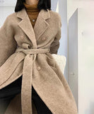 【3色】高品質 カシミヤ コート オーバーサイズ チェスターコート ウール 通勤 XH2-BQL88009