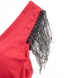 ピカピカ セクシー ロングドレス パーティードレス 谷間魅せ ゴージャス 高品質 MY2-XYD2212