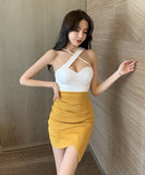 4色 ミニドレス キャバドレス 大人 かわいい 新作 肌見せ 高見え MY2-YM8641