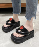 【2色】新作 厚底 シューズ スリッパ バラ かわいい 春夏 SNS映え MY5-HYYS-22