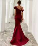 ロングドレス ドレス パーティードレス ゴージャス セクシー 超高品質 新作 フリル MY2-PC-FT19938