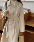 【数量限定】4色【99％カシミヤ】カシミヤコート 新作 かわいい 韓国 工場直販 激得 ブランド品専用工場生産 MY2-ALXY-AS1WTQ357