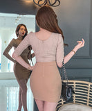 ミニドレス キャバドレス レース 谷間魅せ MY2-ZED883921A71