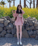 【2点セット】ミニドレス スーツ レース 新作 ゴージャス 高見え MY2-LYQ-820