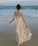 サンドレス ドレス ワンピース かわいい フリル リゾート 夏 旅行 MY2-CD-6-1CF22-2780530