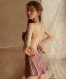 【3色】新作 リボン 肌見せ ルームウェア パジャマ 大人かわいい MY8-HBQY-JYS673