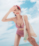 新色追加‼レベルアップ 爆売れ 再入荷 チェック柄 かわいい ビキニ 水着 タンキニ モノキニ YN7014-KDS1831