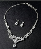 首飾りセット 華奢 ダイヤモンド ネックレス ピアス キラキラ XH3-DBHB-CA624-A