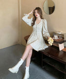 サンドレス ミニドレス かわいい 花柄 新作 ゴージャス MY2-ZED885895GDB401