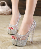 新色追加 キャバ パンプス ハイヒール  ダイヤモンド付き レース ゴージャス 高見え YN5001-XL-KG-818-3