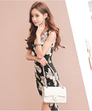 非対称 谷間魅せ キャバドレス セクシー 花柄 気質 韓国スタイル おしゃれ XH2-ZED886118BH506