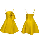 パーティードレス エレガント リボン 着瘦せ 麗らか XH2-JY5786