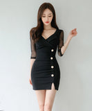 ミニドレス キャバドレス 新作 ゴージャス 高見え レース MY2-ZED886257BH506