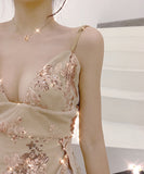 キラキラ 花柄 レース えちえち 高見 ロングドレス キャバドレス MY2035-LQE-A3011H515