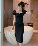 2色 膝丈ドレス ドレス 宴会 パーティードレス 結婚式 披露宴 二次会 MY2-JY4047