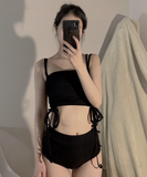 水着 サイドリボンリブ風ビキニ/タンキニ XY-DP-A28427