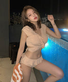 ビキニ 水着 かわいい モノキニ タンキニ フリル セクシー MY7-BY2649