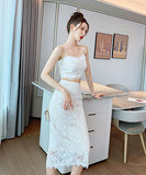 【上下２点セット】セクシー 高級感 レースドレス 披露宴 宴会 二次会XH2-JY4975