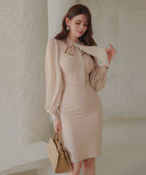 長袖 レース タイトドレス ミニドレス 肌見せ 新作 ゴージャス MY2-ZED880391E49