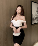 肌見せ スイート 大人 レディース セクシー キャバドレス ミニドレス MY2083