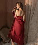 【２点セット】華奢パジャマセクシーレースゴージャスXH8-GR992