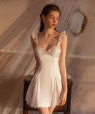 【2色】レース かわいい 超人気 肌見せ セクシー パジャマ ルームウェア MY8-GSM-A22