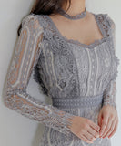 ひざ丈ドレス ロングドレス 新作 レース 高品質 ゴージャス MY2-ZED887602E49