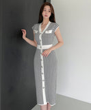 千鳥格子 新作 かわいい ロングドレス パーティードレス ゴージャス MY2-MLS5648